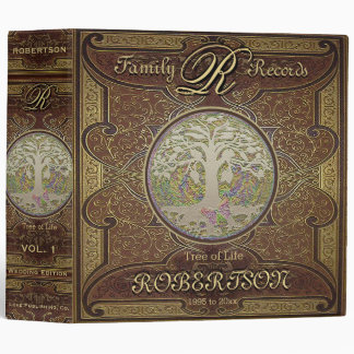 Family Tree | Antique Vintage Leather Book Look Binder