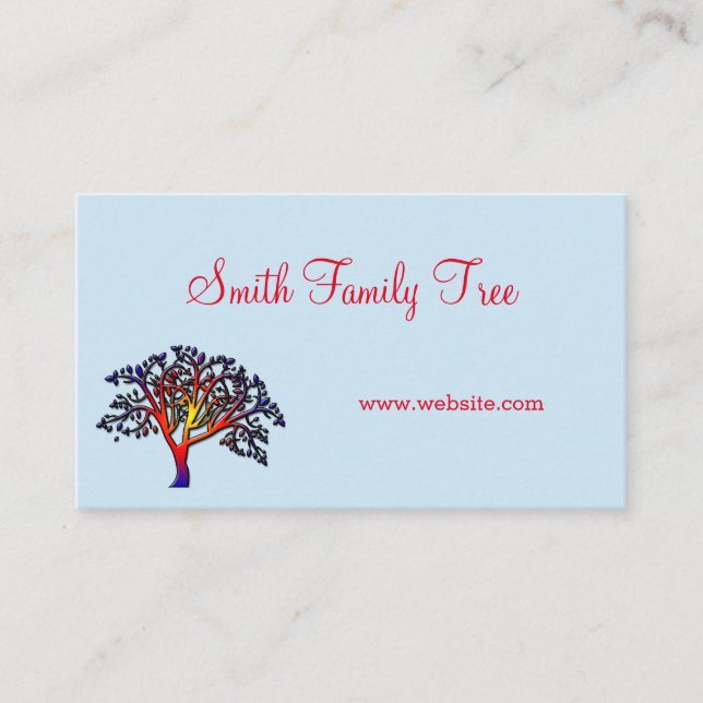 Family Tree Business Cards (Front)