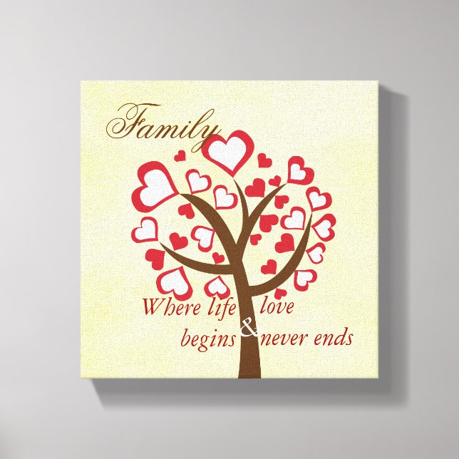 Family Tree Canvas Print (Front)