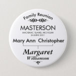Family Tree Connection Reunion Button at Zazzle