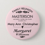 Family Tree Connection Reunion Button at Zazzle