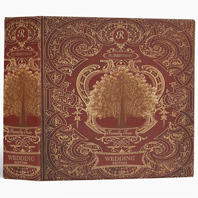 Family Tree | Custom Antique Look Album Binder (Front/Spine)