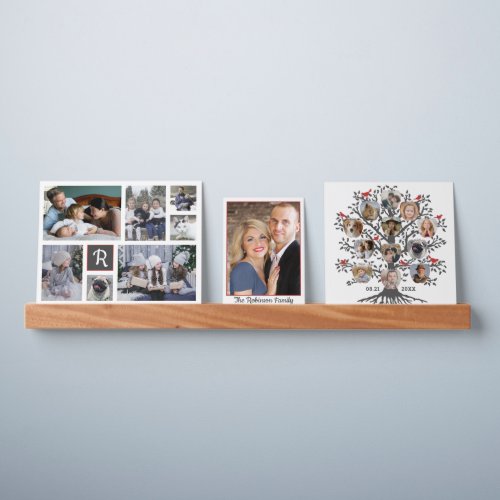 Family Tree Custom Photo Collages 20 Pictures Gray Picture Ledge