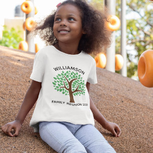 Family Tree Cute Custom Matching Reunion Toddler T-shirt