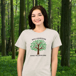 Family Tree Cute Custom Reunion Party Women's Tri-Blend Shirt