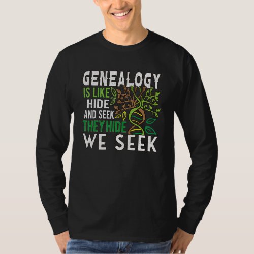 Family Tree Family Historian Genealogy Genealogist T_Shirt