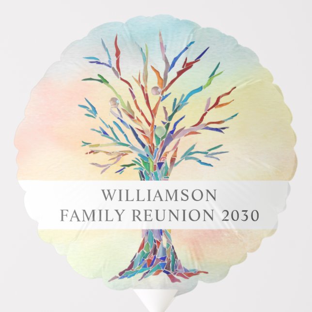 Family Tree Family Reunion Balloon (Front)