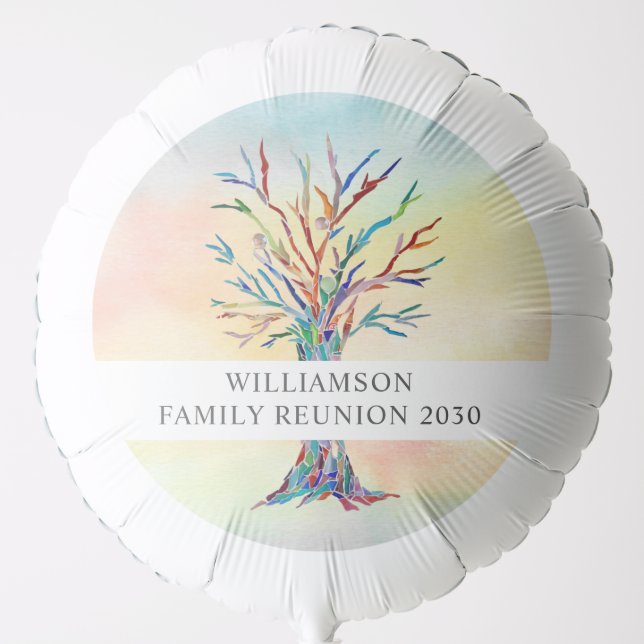 Family Tree Family Reunion Balloon (Front)