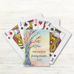 Family Tree Family Reunion Classic Playing Cards<br><div class="desc">These Family Reunion Playing Cards feature a mosaic family tree in the colors of the rainbow on a watercolor background.
You can customize them with your family name and the year.
Original Mosaic and Watercolor © Michele Davies.</div>