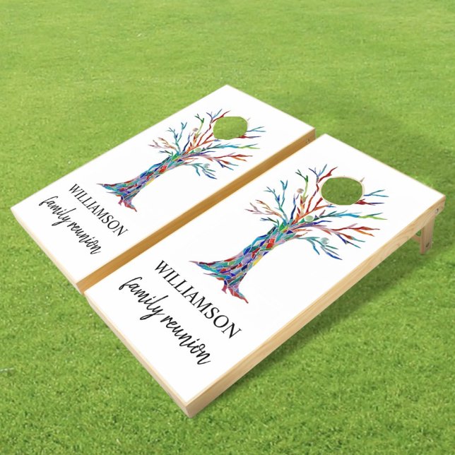 Family Tree Family Reunion Cornhole Set (Creator Uploaded)