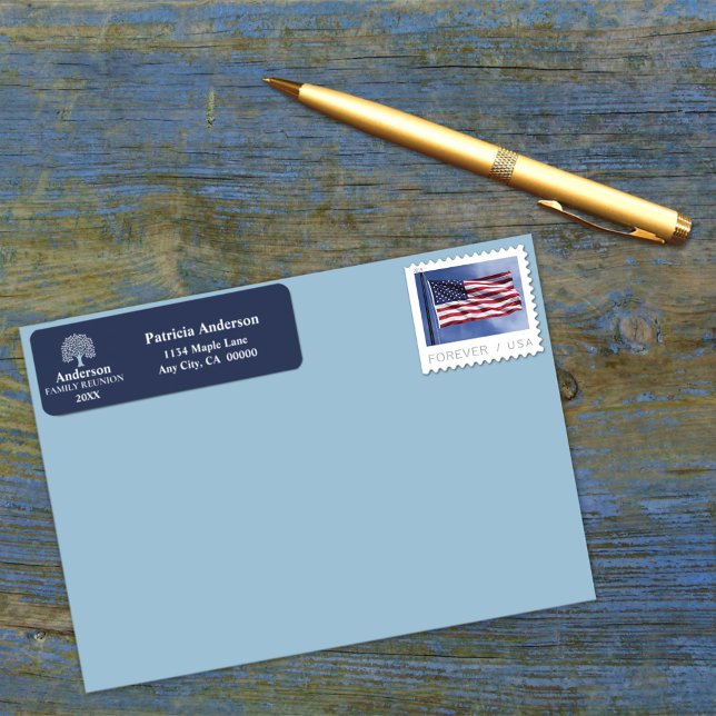 Family Tree Family Reunion Custom Name/Date Label (Creator Uploaded)