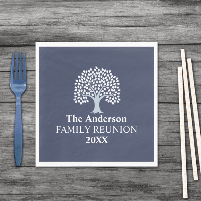 Family Tree Family Reunion Custom Name/Date Napkins (Creator Uploaded)