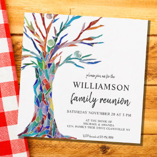Family Tree Family Reunion Invitation