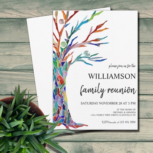 Family Tree Family Reunion Invitation
