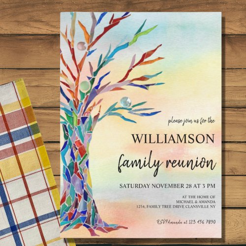 Family Tree Family Reunion Invitation 