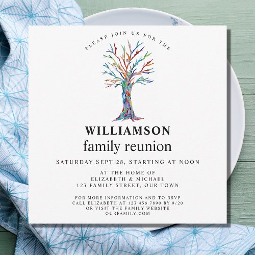 Family Tree  Family Reunion  Invitation