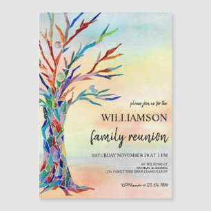 Family Tree Family Reunion Magnetic Invitation