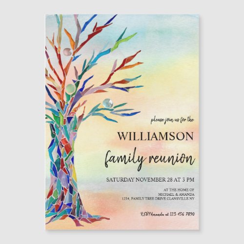  Family Tree Family Reunion Magnetic Invitation