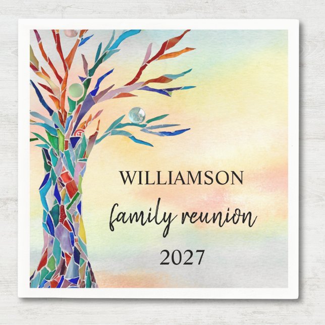  Family Tree Family Reunion  Napkins (Creator Uploaded)
