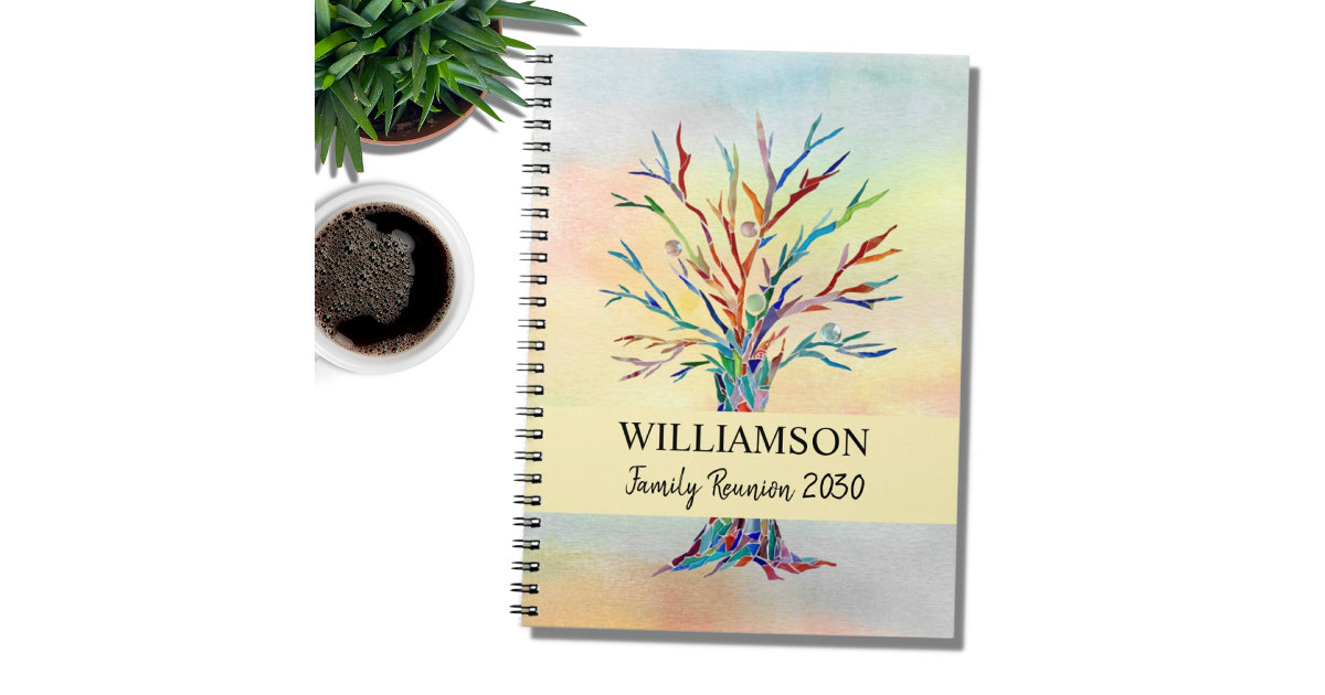 Family Tree Family Reunion Notebook | Zazzle