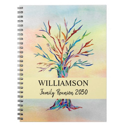 Family Tree Family Reunion Notebook | Zazzle