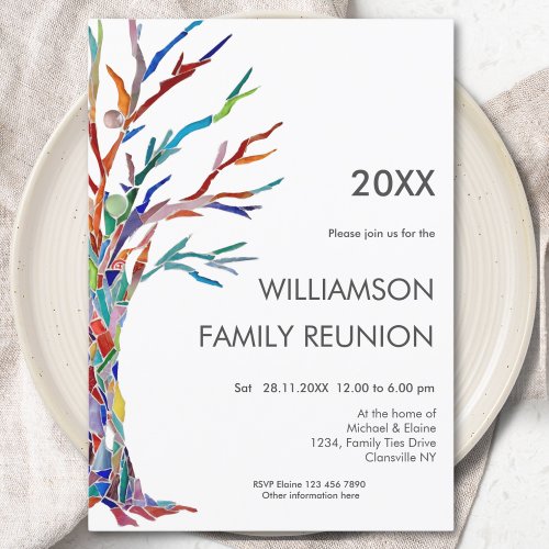 Family Tree Family Reunion Rainbow Family Tree