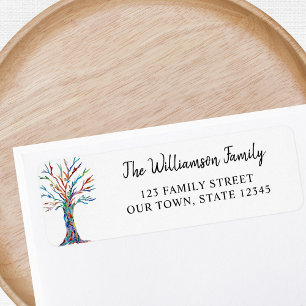 Family Tree Family Reunion Return Address Label