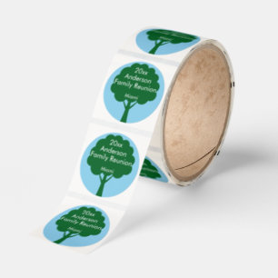Family Tree Family Reunion Souvenir Classic Round Sticker