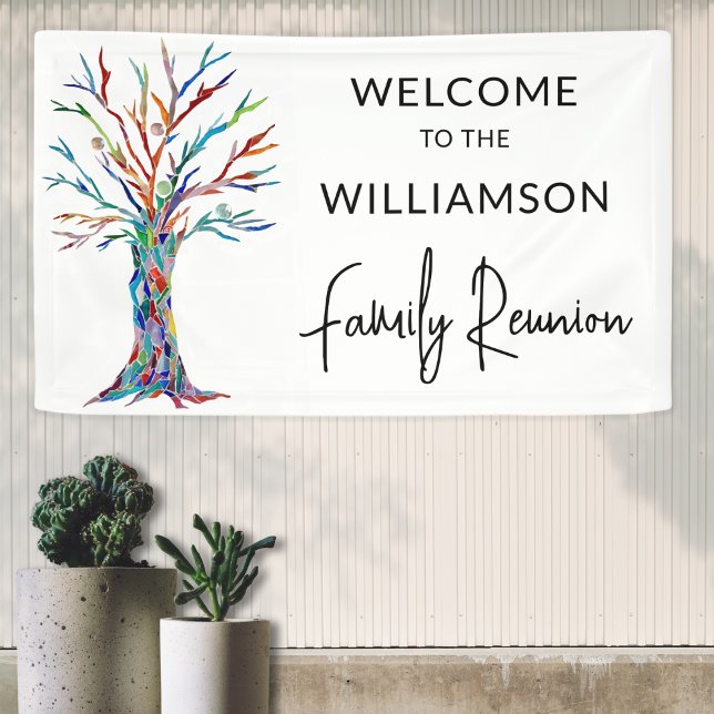 Family Tree Family Reunion Welcome Banner (Creator Uploaded)