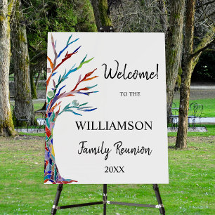 Family Tree Family Reunion Welcome Foam Board