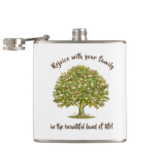 Family tree FATHER's day gift, family tree quote F Flask
