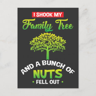Family tree - funny family saying postcard