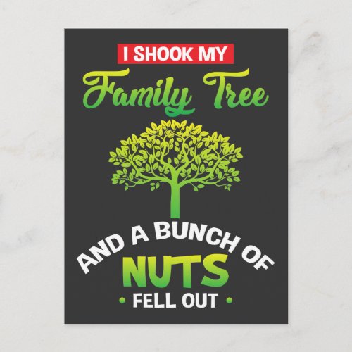 Family tree _ funny family saying postcard