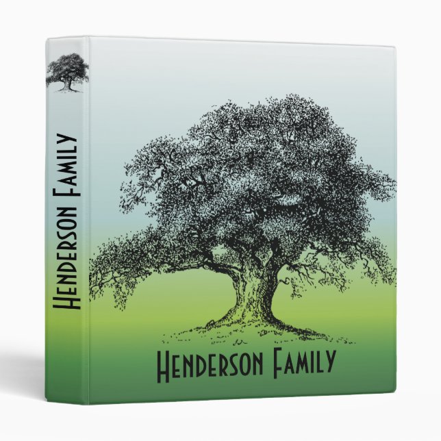 Family Tree Gathering Reunion Binder (Front/Spine)