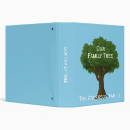 Family Tree Genealogy 3 Ring Binder | Zazzle