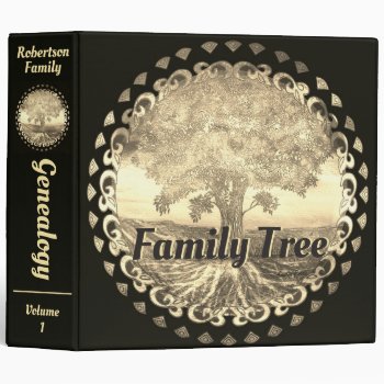 Family Tree Genealogy Binder by thetreeoflife at Zazzle