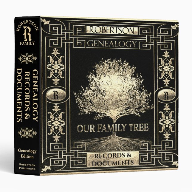 Family Tree Genealogy Binder (Front/Spine)