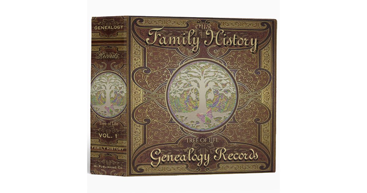 Family Tree | Genealogy Family History 3 Ring Binder | Zazzle.com