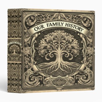 Family Tree | Genealogy Family History 3 Ring Binder by thetreeoflife at Zazzle