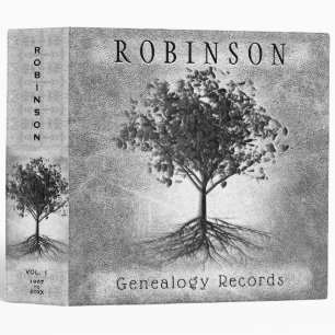 Family Tree Genealogy Gray Album 3 Ring Binder