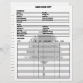 Family Tree Genealogy Group Sheet (Front/Back)