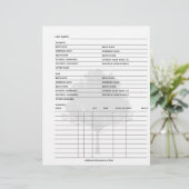 Family Tree Genealogy Group Sheet (Standing Front)