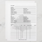 Family Tree Genealogy Group Sheet (Front/Back)