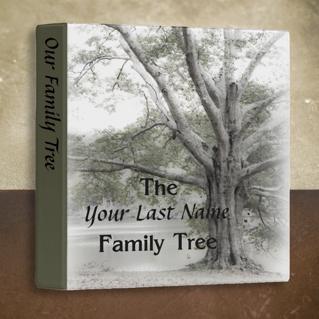 Family Tree Genealogy One-Inch 3 Ring Binder (Family Tree Genealogy (one-inch) binder for family records, history, ancestry.)