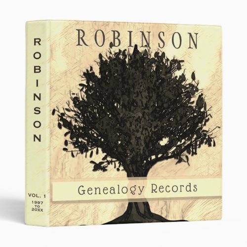 Family Tree Genealogy Records Album 3 Ring Binder