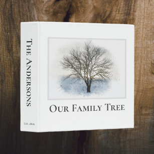 Family Tree Genealogy Scrapbook Album 3 Ring Binder
