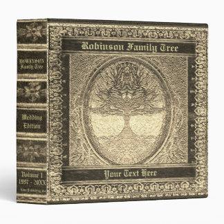 Family Tree | Gold Antique Looking Book 3 Ring Binder