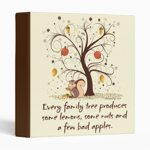 Family Tree Humor Binder