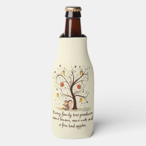 Family Tree Humor Bottle Cooler