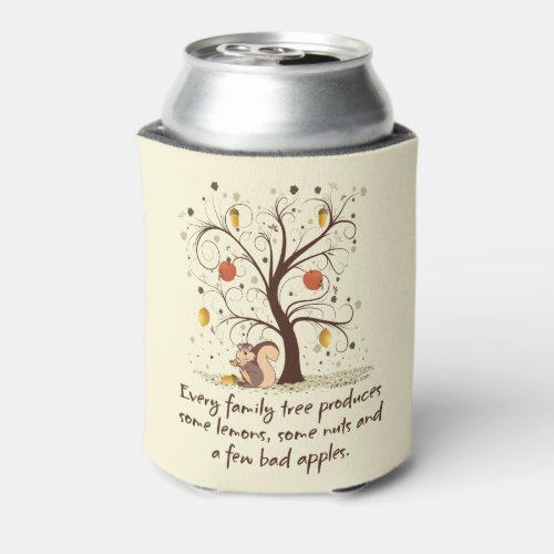 Family Tree Humor Can Cooler